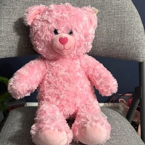Build-A-Bear Pink Fluffy Stuffed Animal